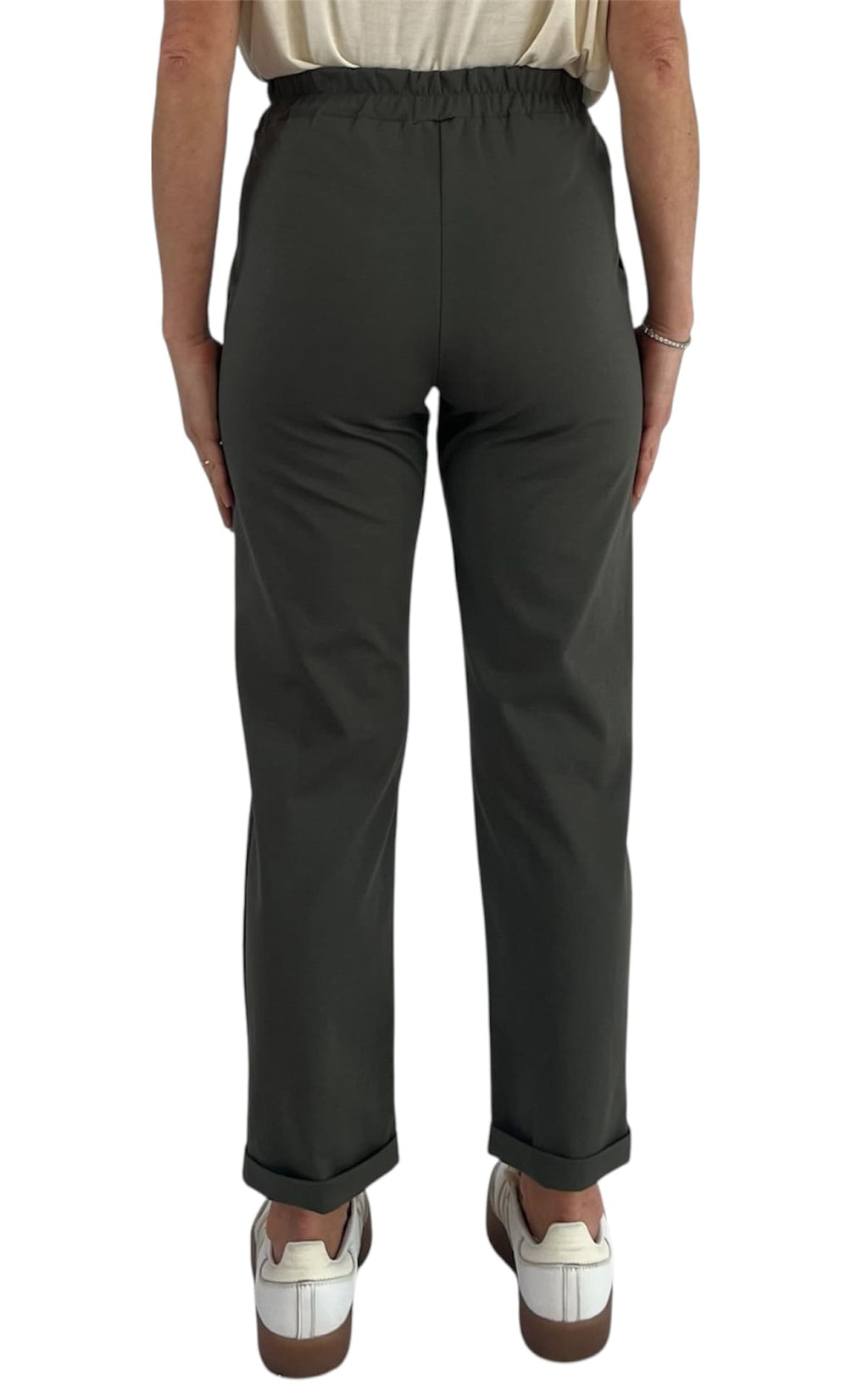 OFF-ON – Pantalone pences – Verde militare