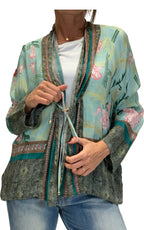 WU'SIde - Giacca stile kimono - Azzurro polvere