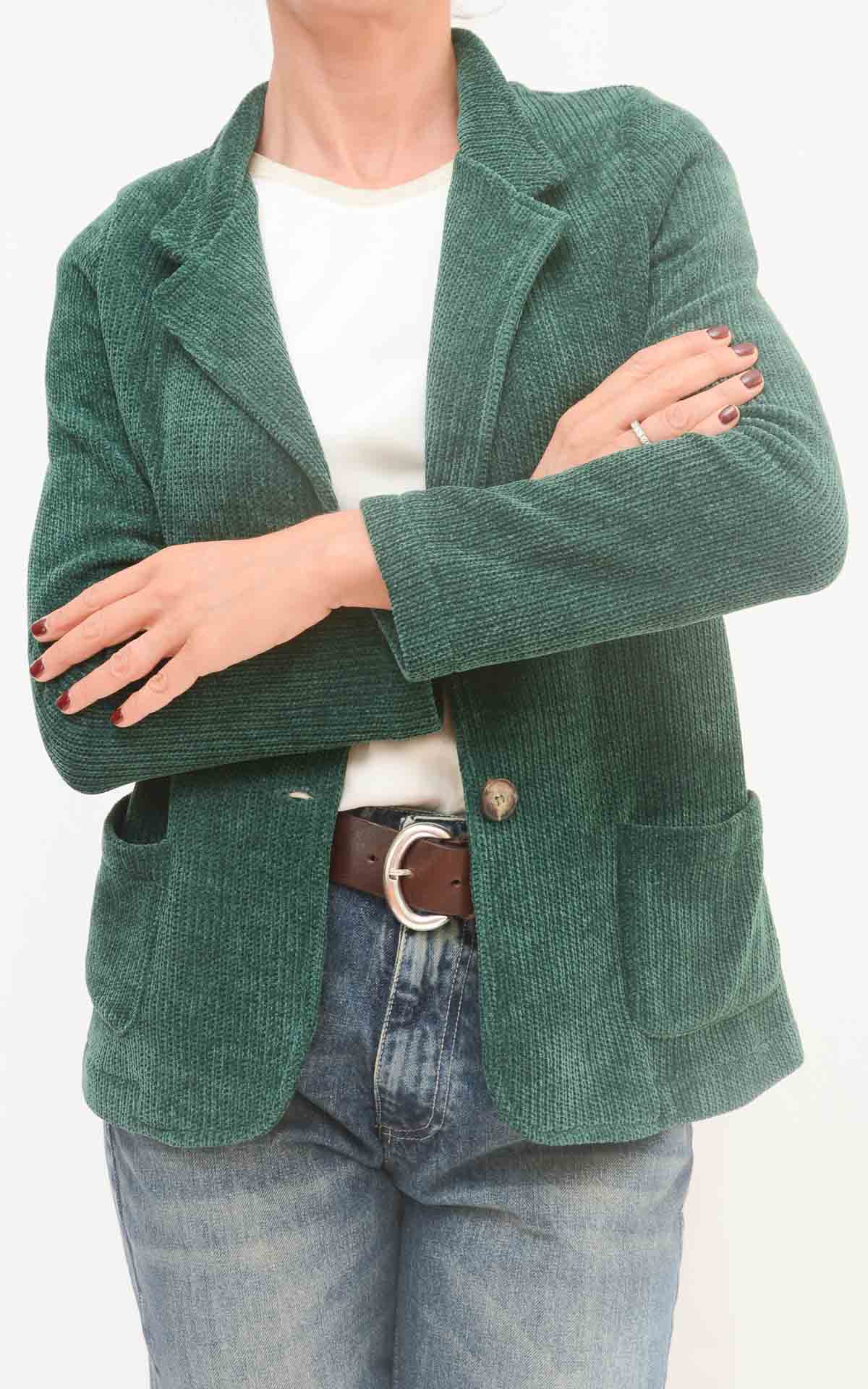 Susan Di - Giacca in velluto - Verde