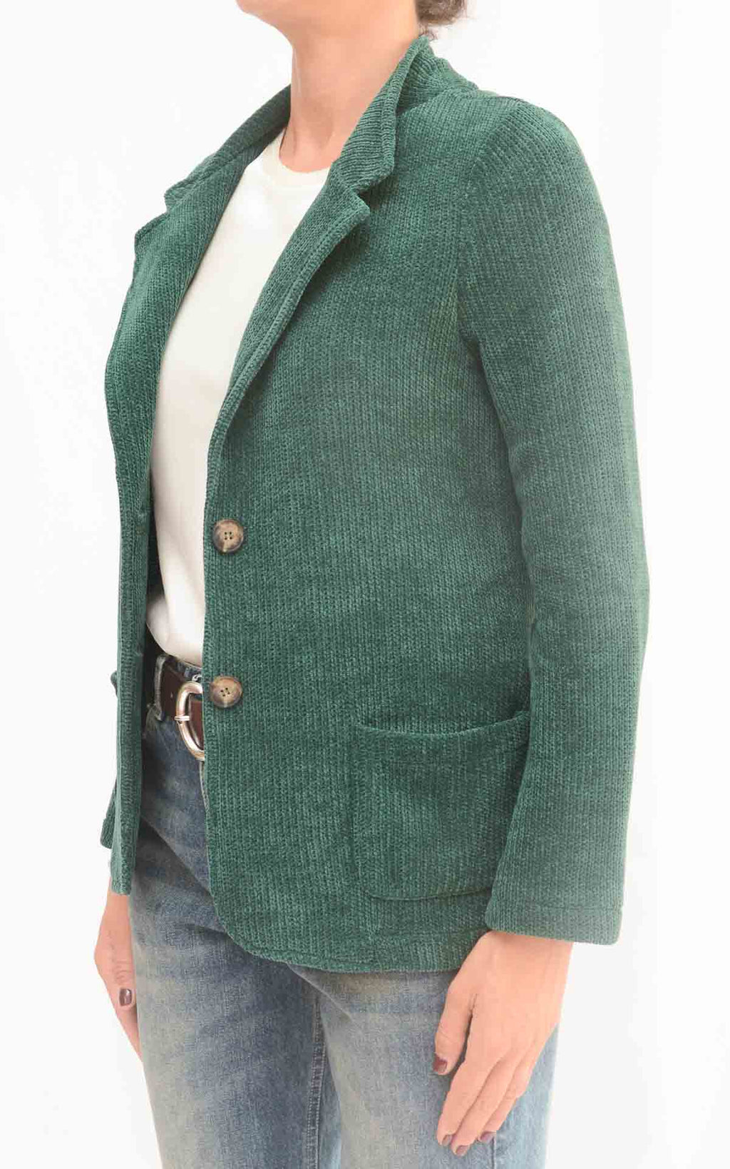 Susan Di - Giacca in velluto - Verde