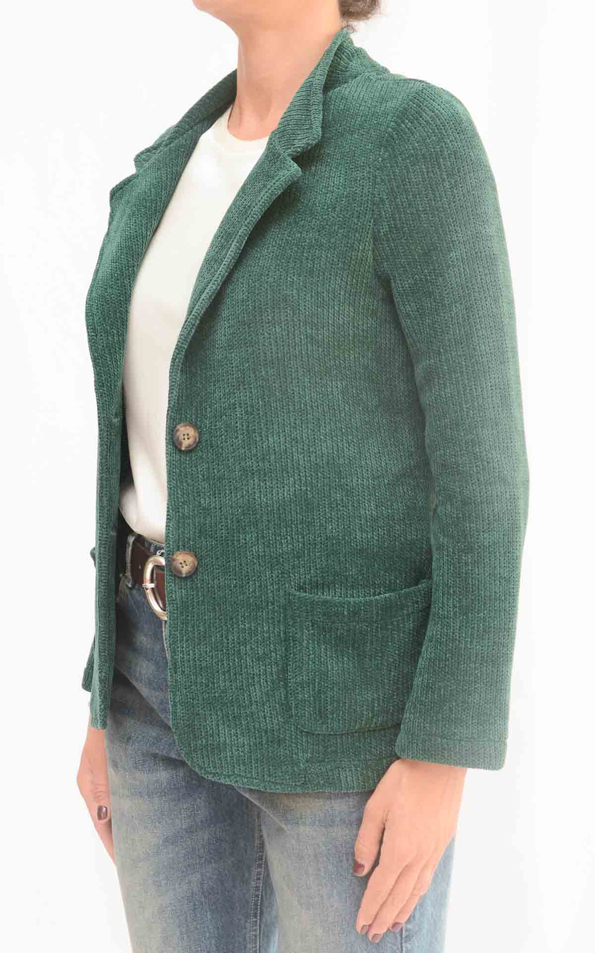 Susan Di - Giacca in velluto - Verde