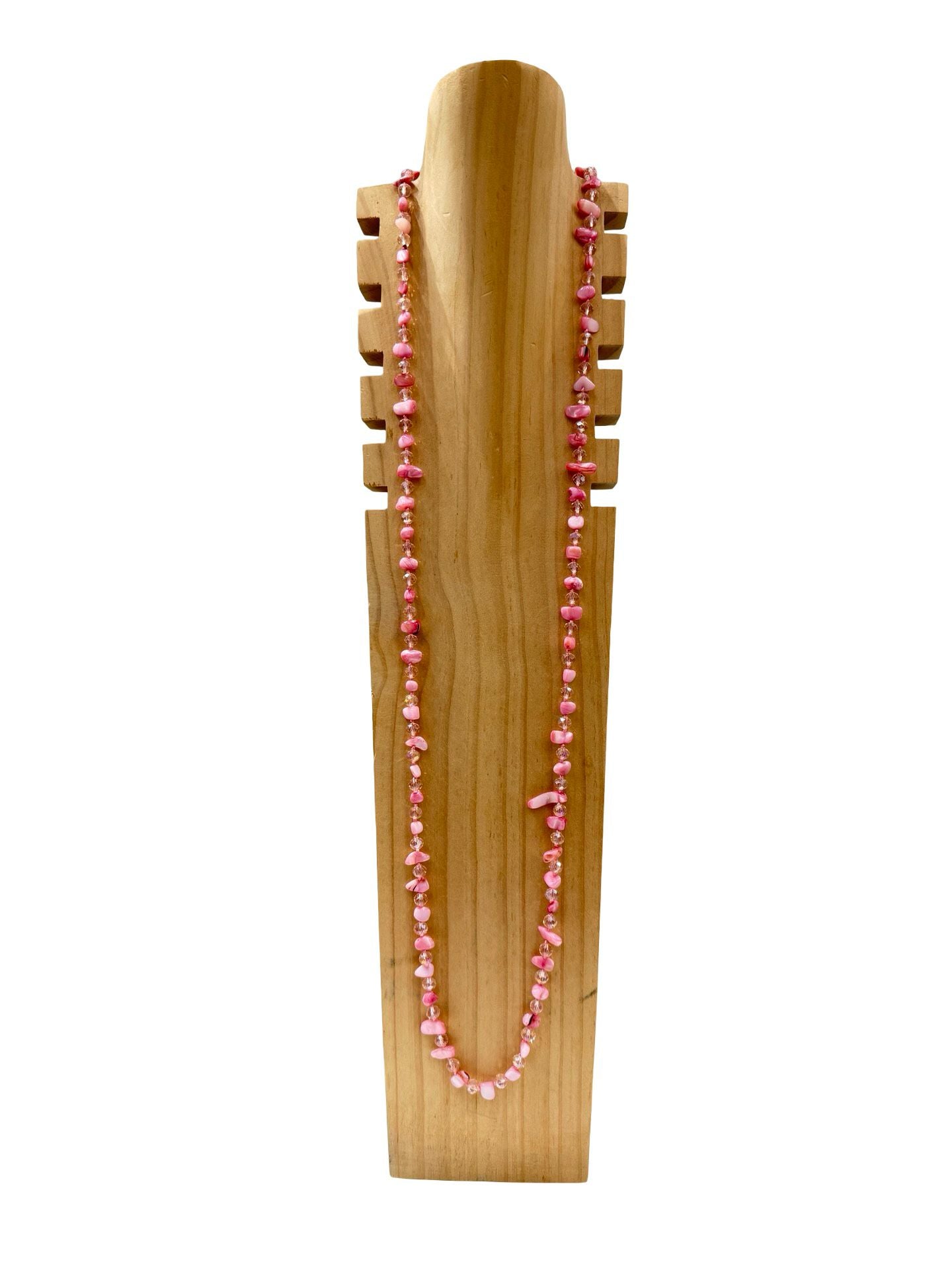 OFF-ON - Collana perline multiformi - Rosa