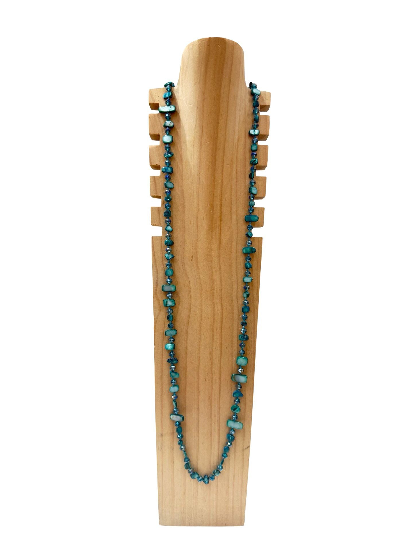 OFF-ON - Collana perline multiformi - Turchese