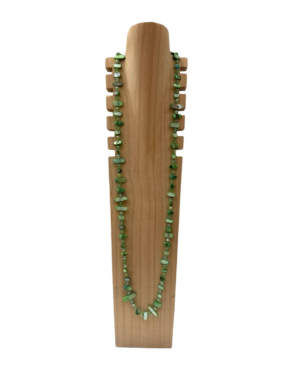 OFF-ON - Collana perline multiformi - Verde pistacchio