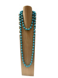 OFF-ON - Collana palline in raso - Azzurro
