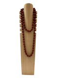OFF-ON - Collana palline in raso - Bordeaux