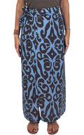 OFF-ON - Gonna pareo lunga - Azzurro/moro