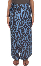 OFF-ON - Gonna pareo lunga - Azzurro/moro