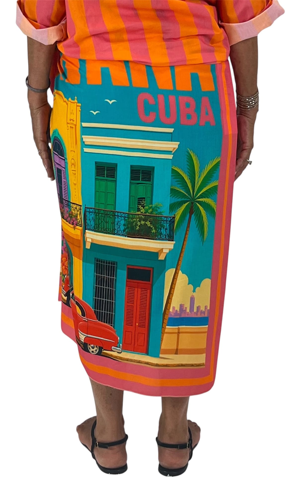 Susymix - Gonna pareo Havana - Arancione