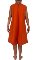 Off-on - Abito trapezio - Arancio