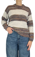 Off-On - Maglia multicor righe - Avorio