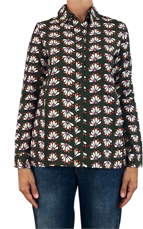 Compañía Fantástica - Camicia margherite - Verde militare