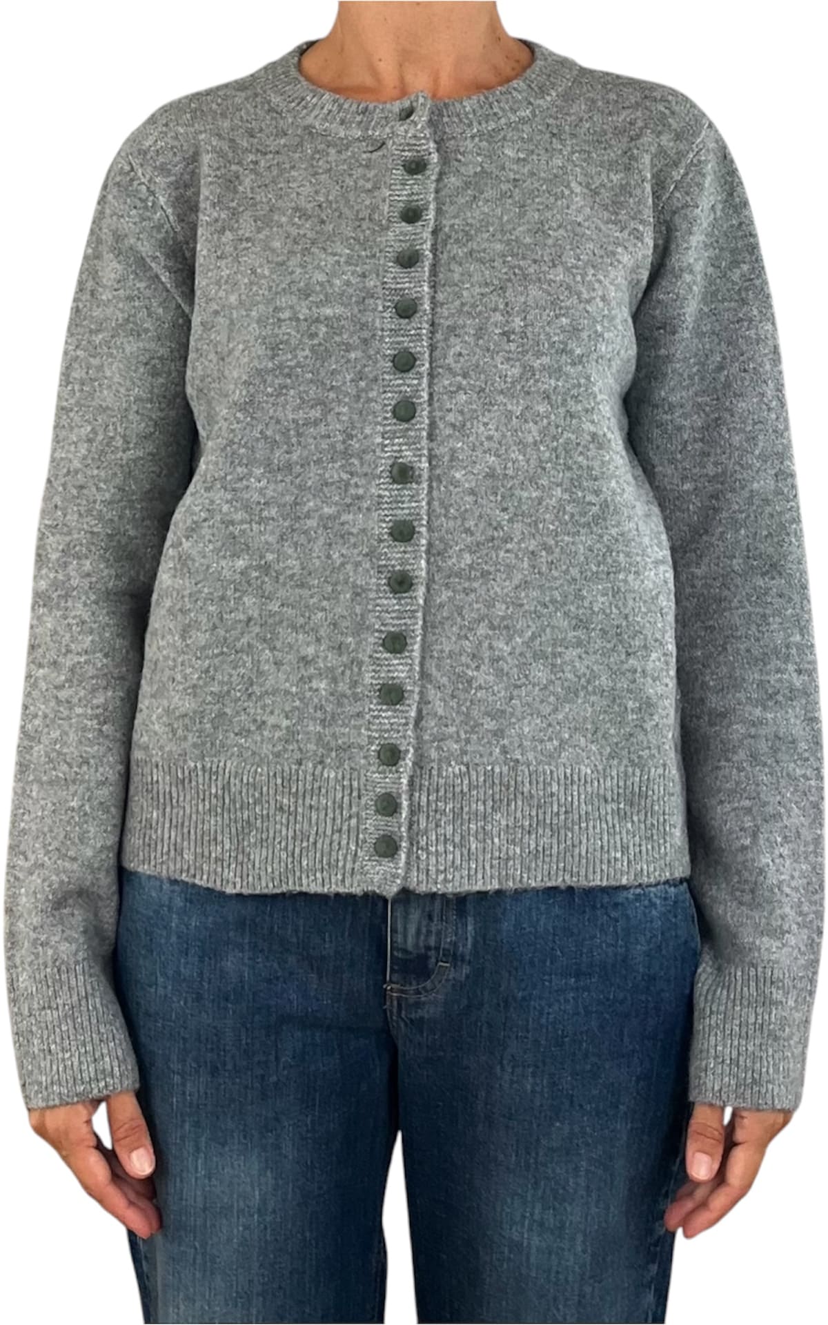 Compañía Fantástica - Cardigan grigio con bottoni colorati - Grigio
