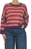 Off-on - Maglia alpaca kimono - Rosa / coccio / fico