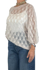 Off-On - Maglia pavone - Avorio