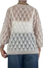 Off-On - Maglia pavone - Avorio