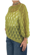 Off-On - Maglia pavone - Verde pistacchio