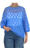 Off-On - Maglia pavone - Azzurro