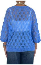 Off-On - Maglia pavone - Azzurro