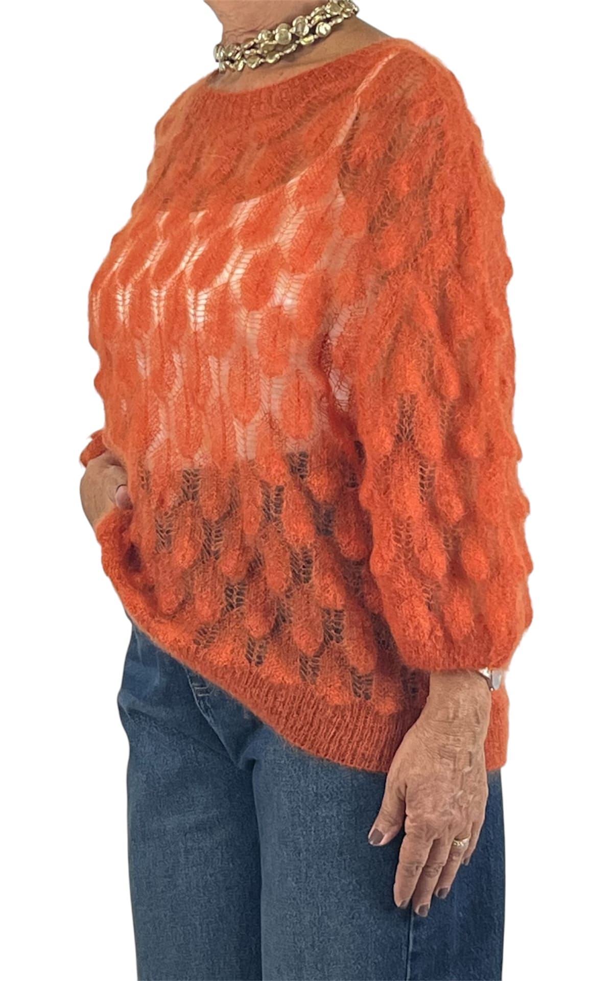 Off-On - Maglia pavone - Arancione