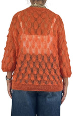 Off-On - Maglia pavone - Arancione