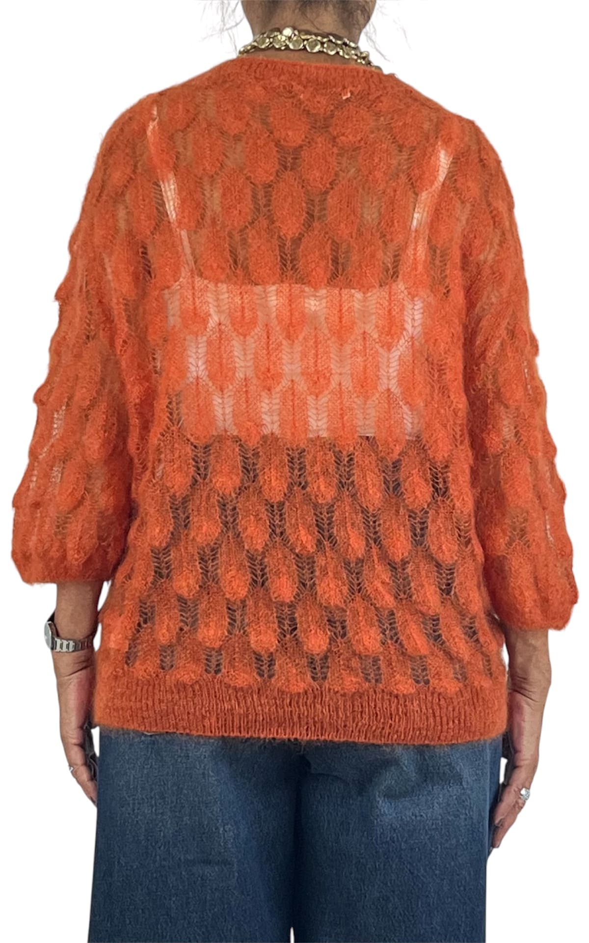 Off-On - Maglia pavone - Arancione