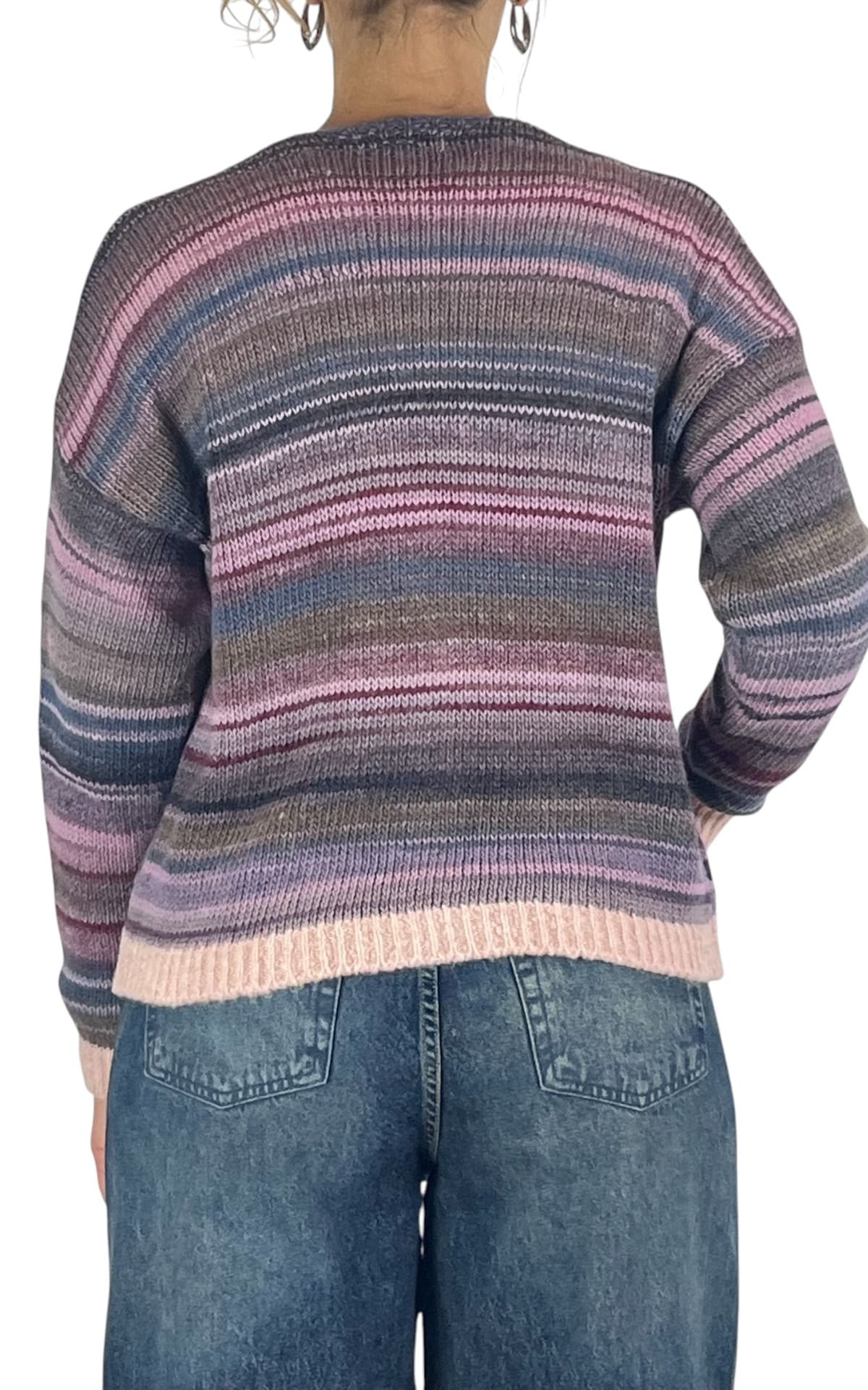 Off-on - Cardigan multicolore - Rosa / lilla