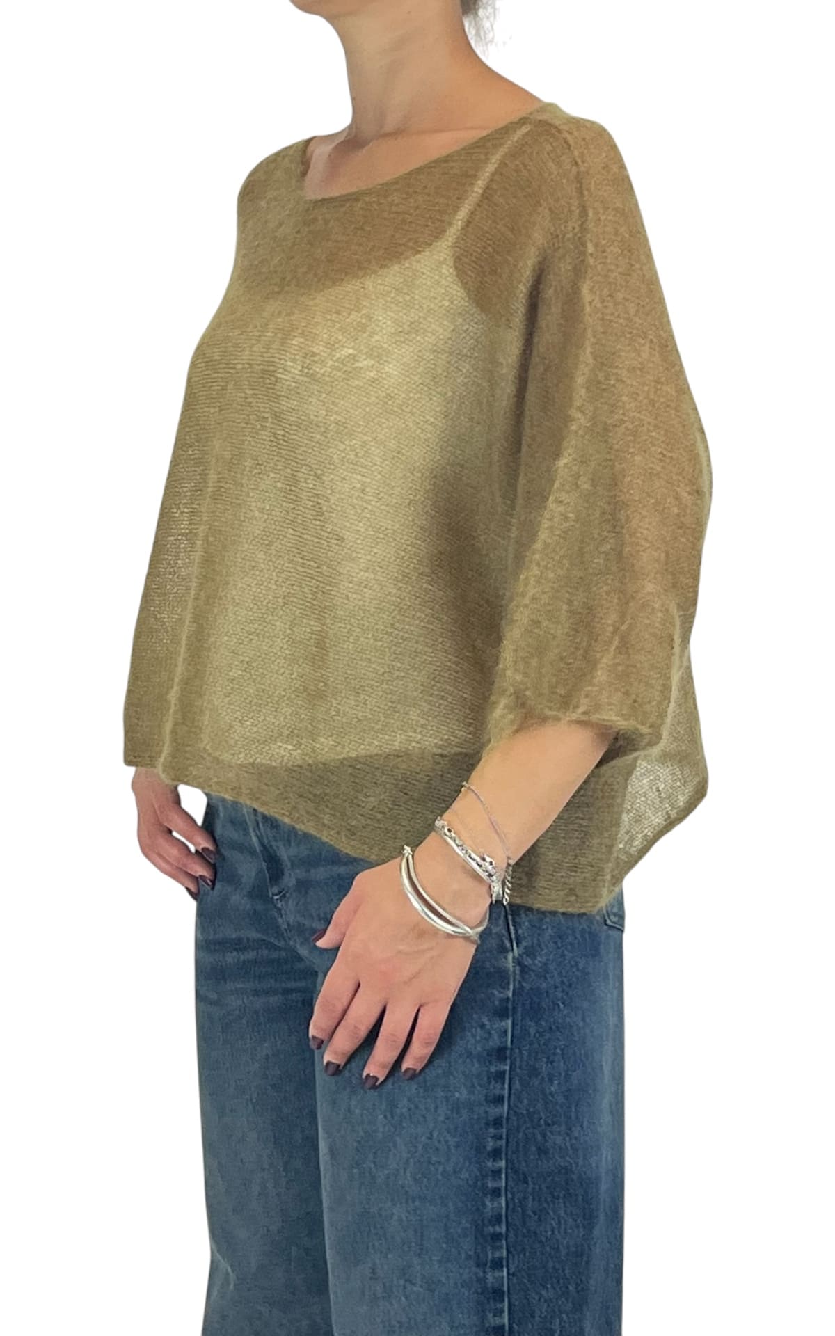 Initial - Maglia mohair over - Olio