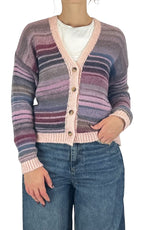 Off-on - Cardigan multicolore - Rosa / lilla