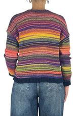 Off-on - Cardigan multicolore - Giallo / blu