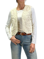 Initial - Gilet con ricami - Burro