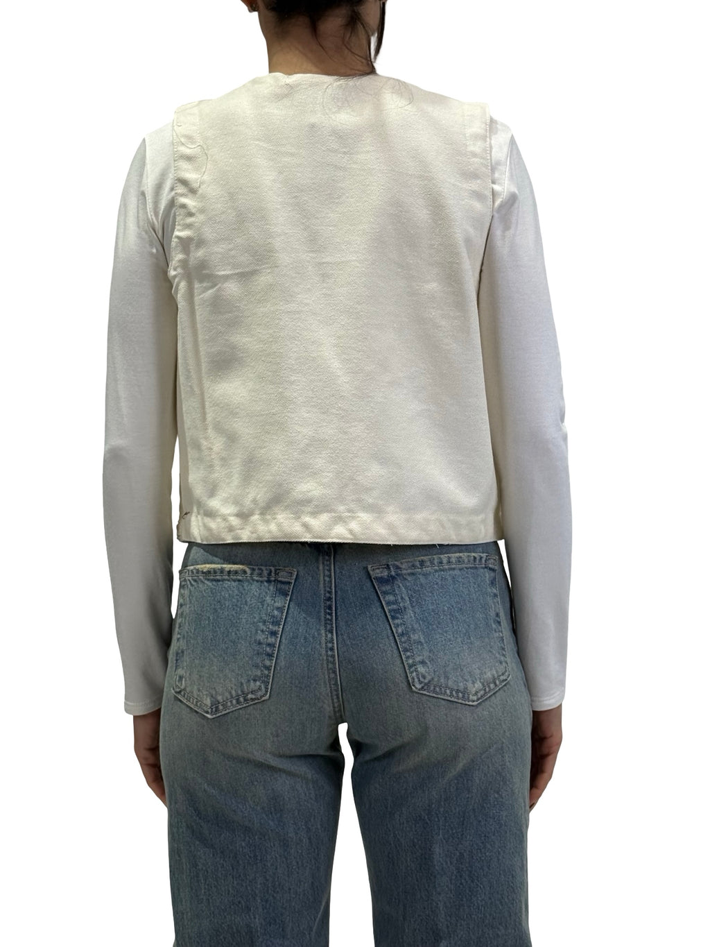 Initial - Gilet con ricami - Burro