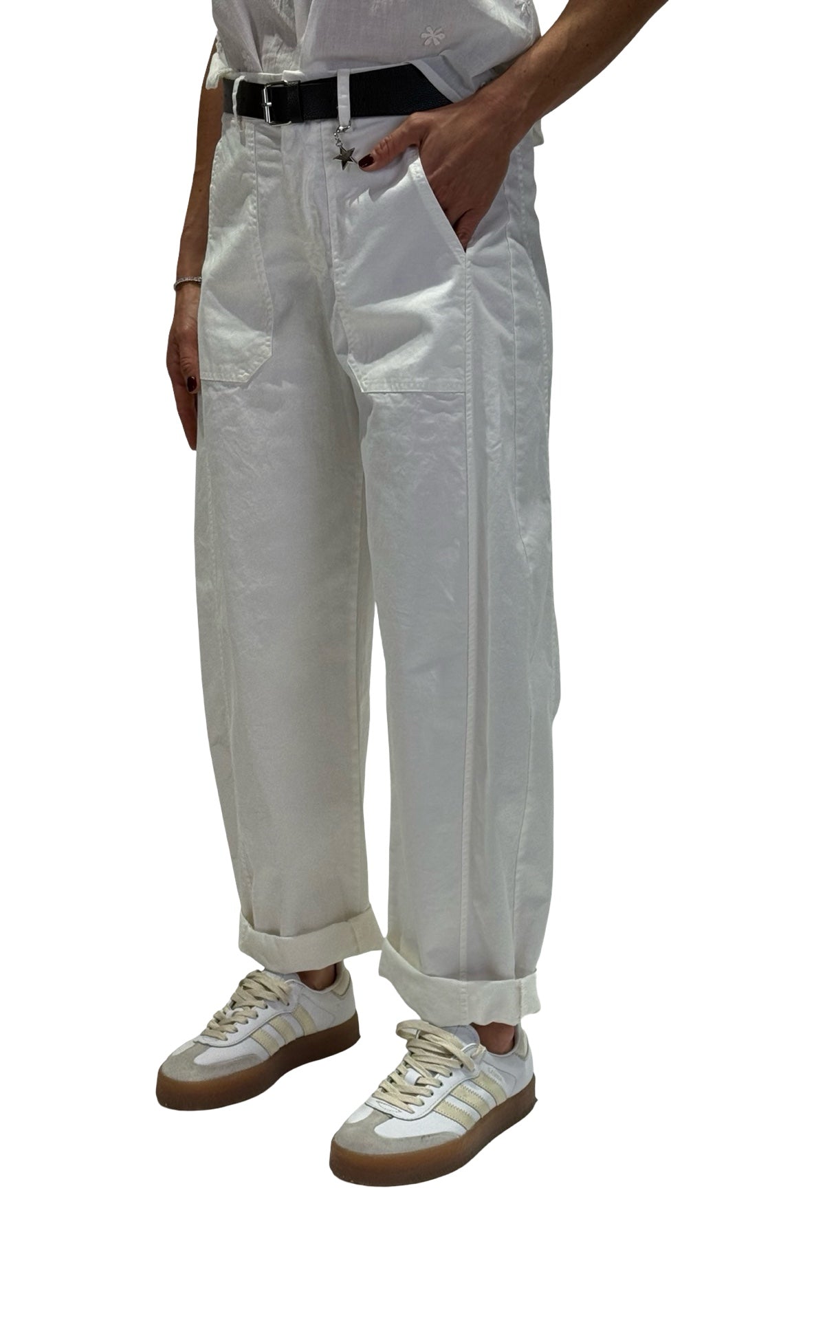 Susymix - Pantalone ovetto con elastico - Latte