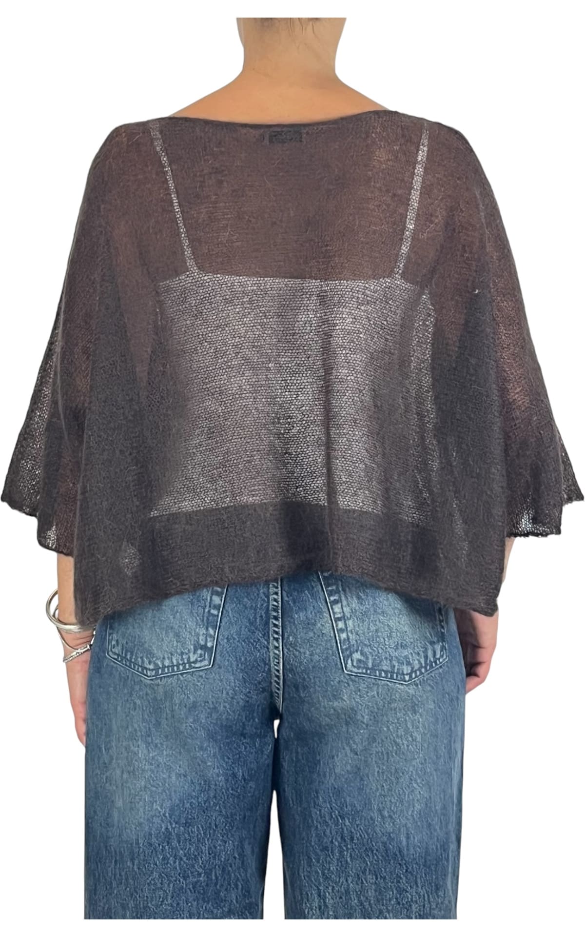 Initial - Maglia mohair over - Moro