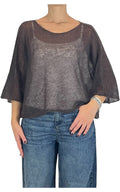 Initial - Maglia mohair over - Moro