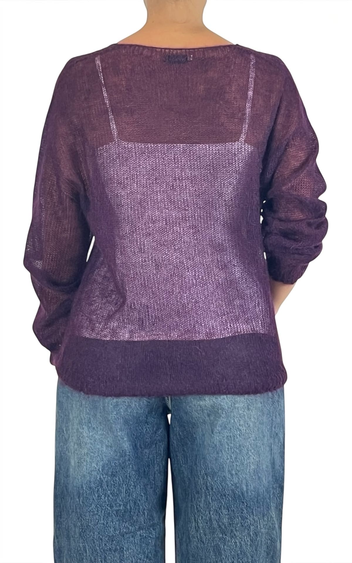 Initial - Maglia mohair over - Barolo
