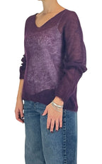 Initial - Maglia mohair over - Barolo