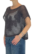 Initial - Maglia traforata - Moro