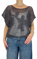 Initial - Maglia traforata - Moro