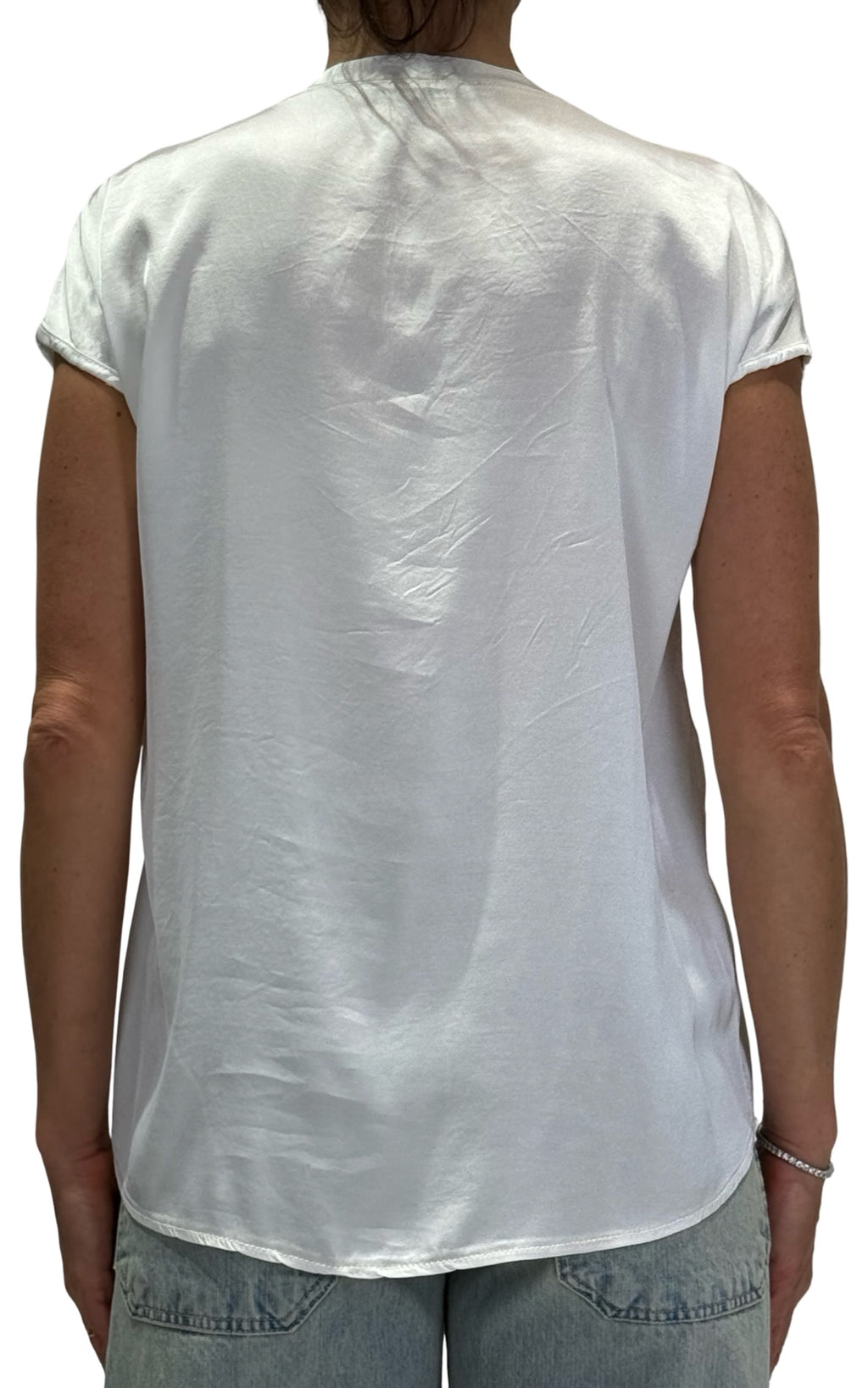 OFF-ON - Blusa scollo V - Latte