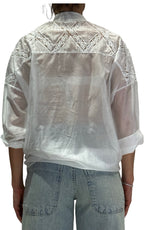 OFF-ON - Camicia con pizzo - Latte