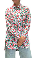 Compañía Fantástica - Camicia ciliegie over - Rosso/Verde