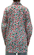 Compañía Fantástica - Camicia ciliegie over - Rosso/Verde