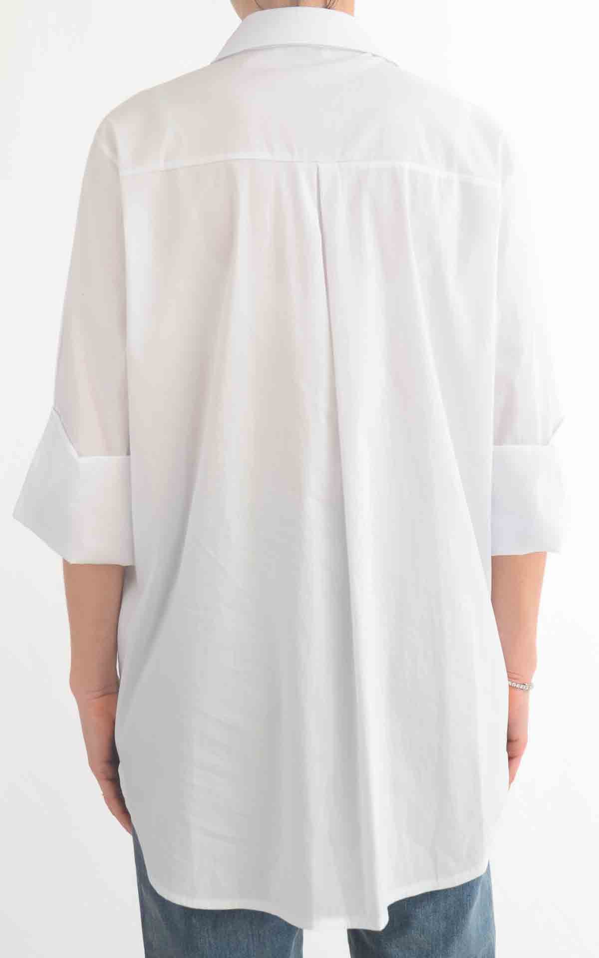 OFF - ON - Camicia over tinta unita - Bianco