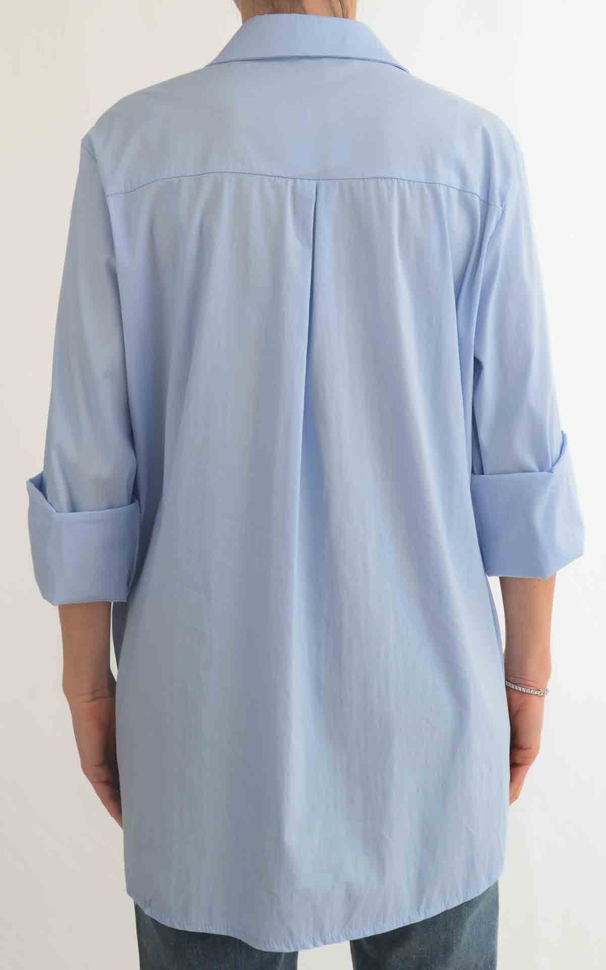 OFF - ON - Camicia over tinta unita - Azzurro