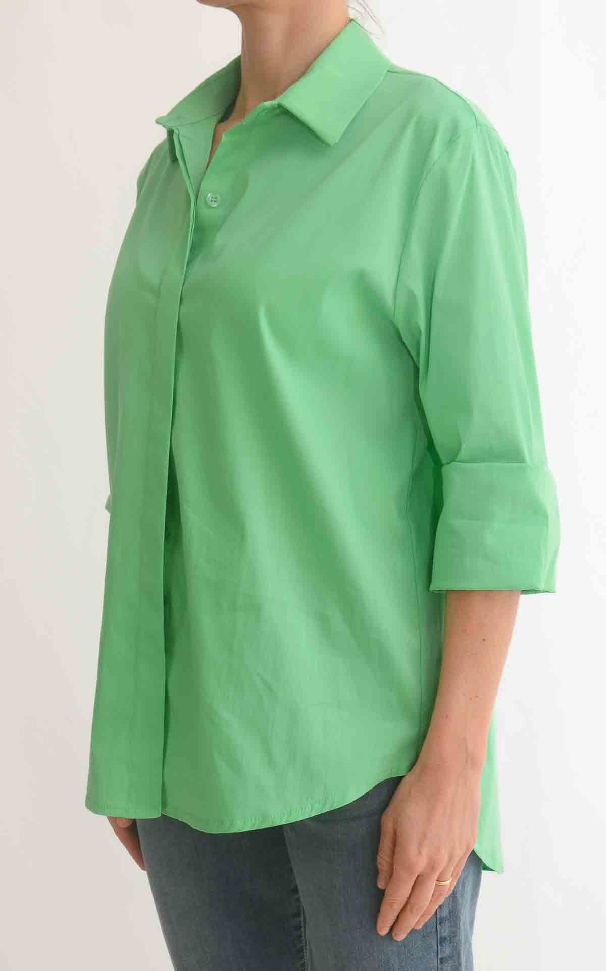 OFF - ON - Camicia over tinta unita - Menta