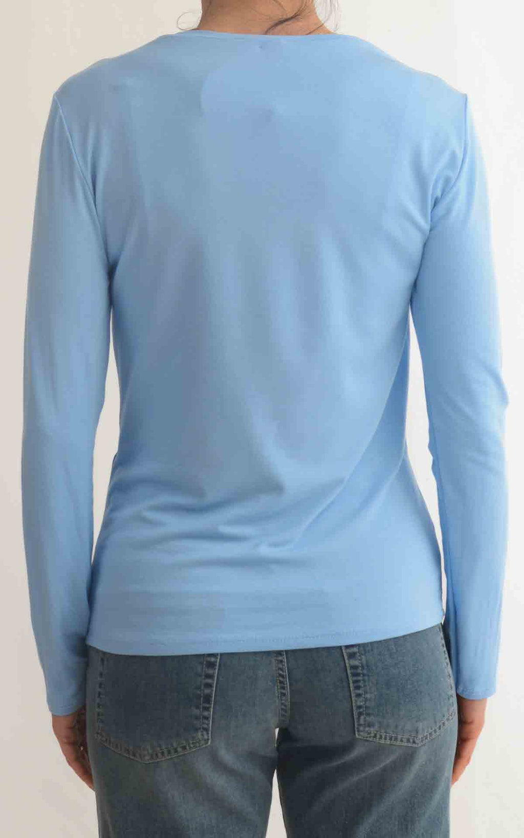 Initial - T-shirt tinta unita - Celeste