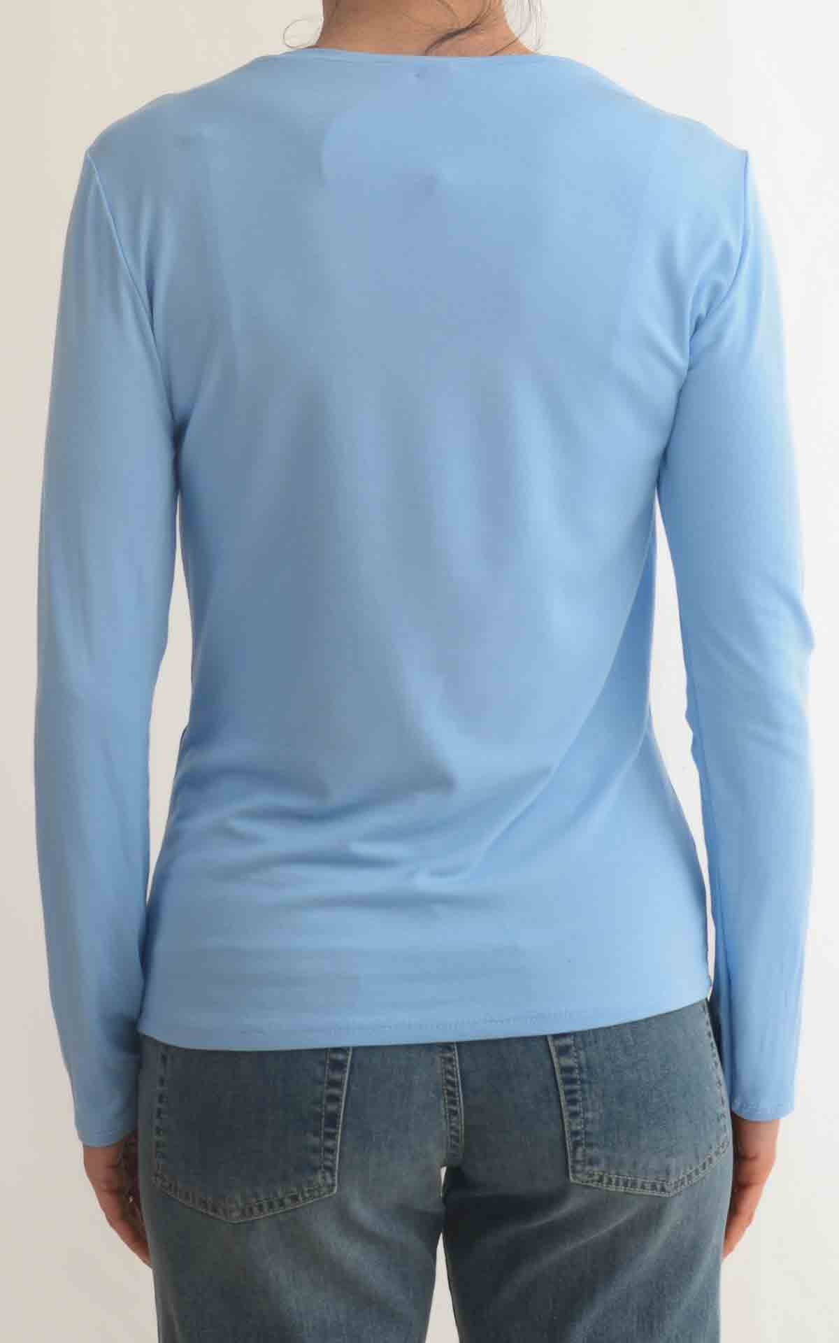 Initial - T-shirt tinta unita - Celeste