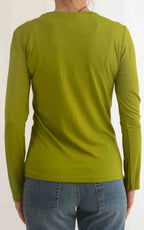 Initial - T-Shirt tinta unita - Verde olio