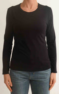 Initial - T-shirt tinta unita - Nero